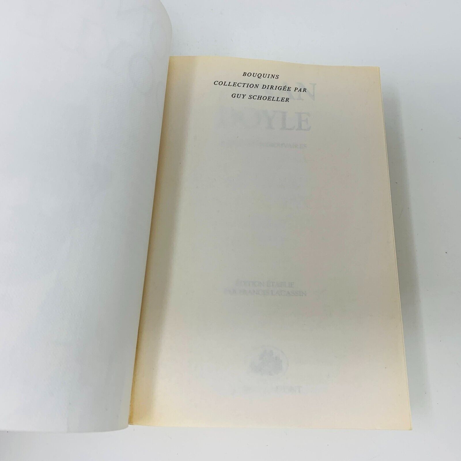 1992 Conan Doyle Inédits et Introuvables Robert Laffont Bouquins Livre Omnibus