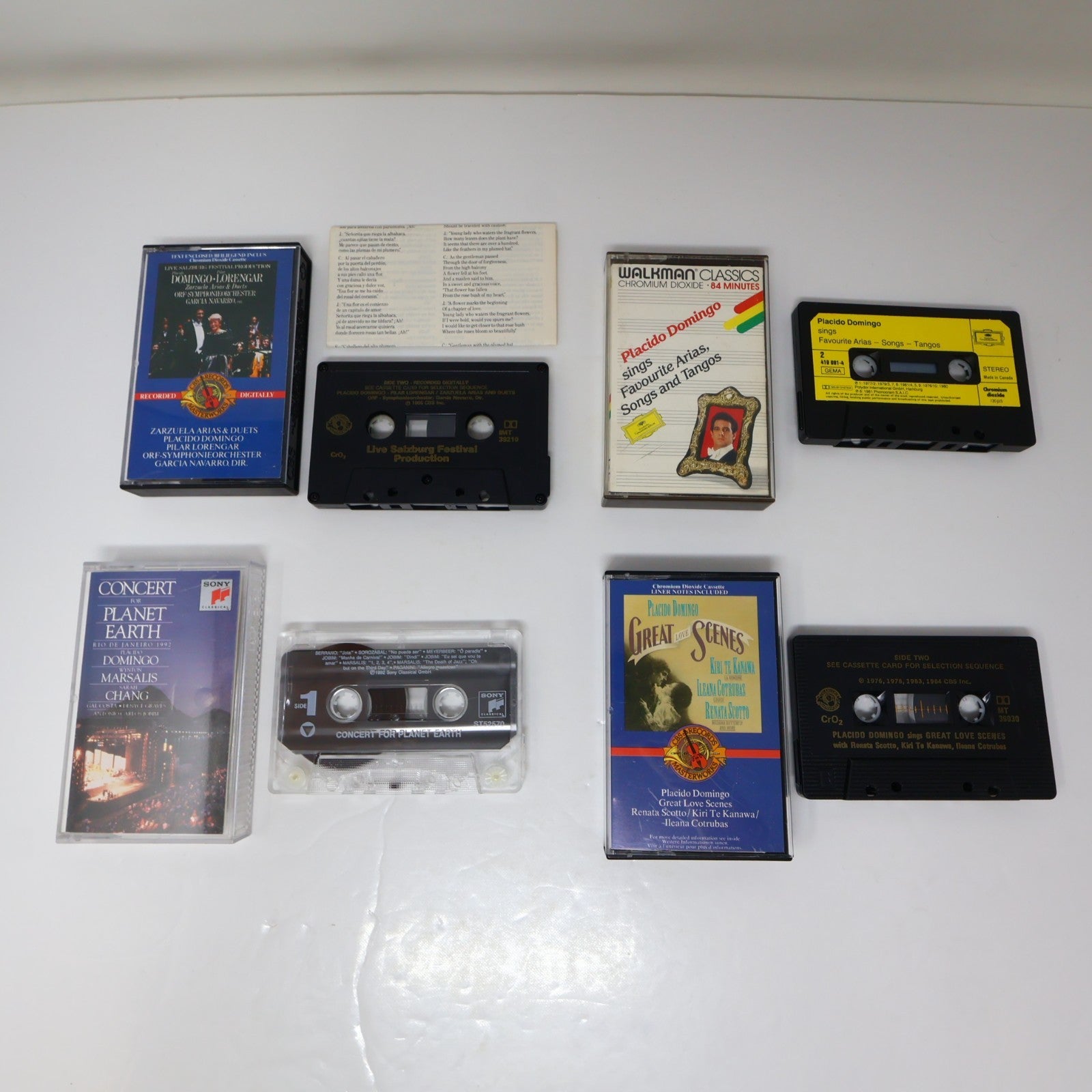 Placido Domingo 11 Cassettes Lot Arias/Save your Nights for Me/Unknown Puccini