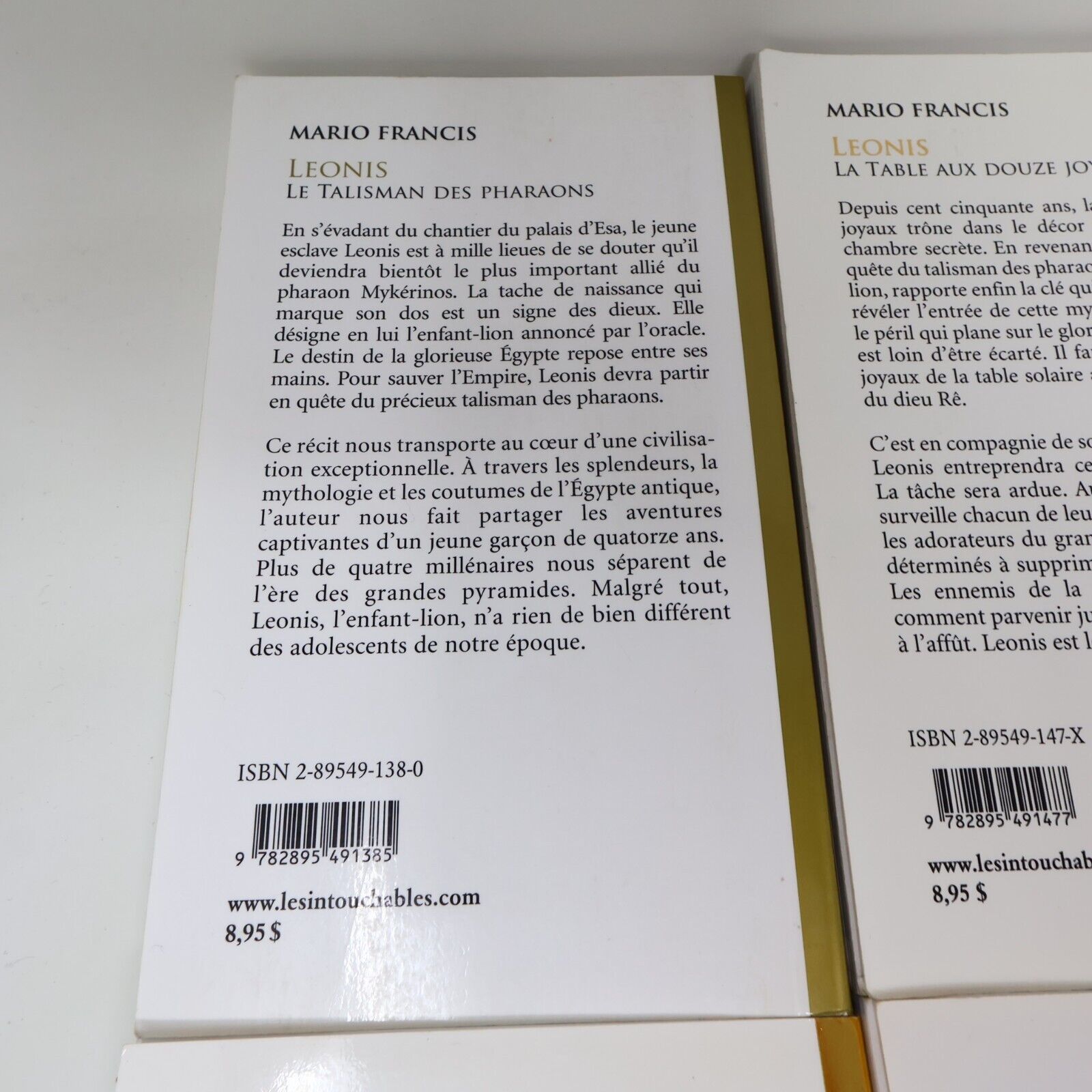 Lot 12 Livres Leonis #1-12 de Mario Francis Les Intouchables Série Complète Book