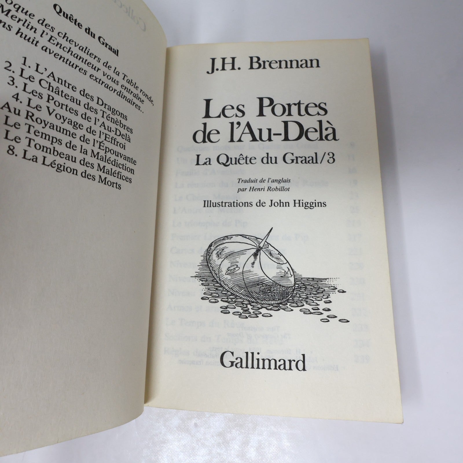 La Quête du Graal #1-3 LDVELH Lot 3 Livres J.H. Brennan Le Château des Ténèbres