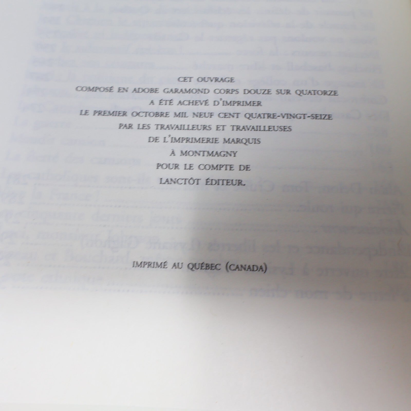 Ecrits Polémiques #3 La Colère Pierre Bourgault Lanctôt Québec Politique 1996 PB
