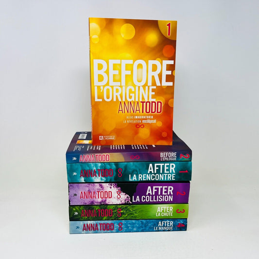 Lot de 6 Livres Before 1-2/After 1-4 de Anna Todd Français/French La Rencontre