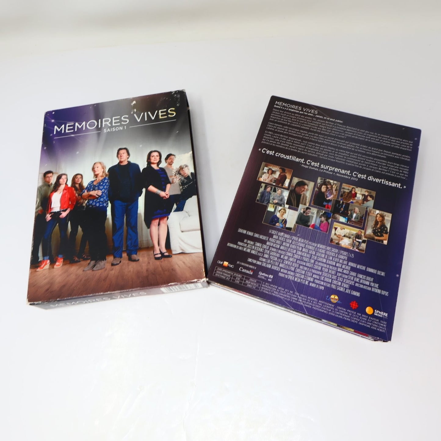 Mémoires Vives Saison 1 DVD 2013 Québec Drame Marie-Thérèse Fortin/Gilles Renaud
