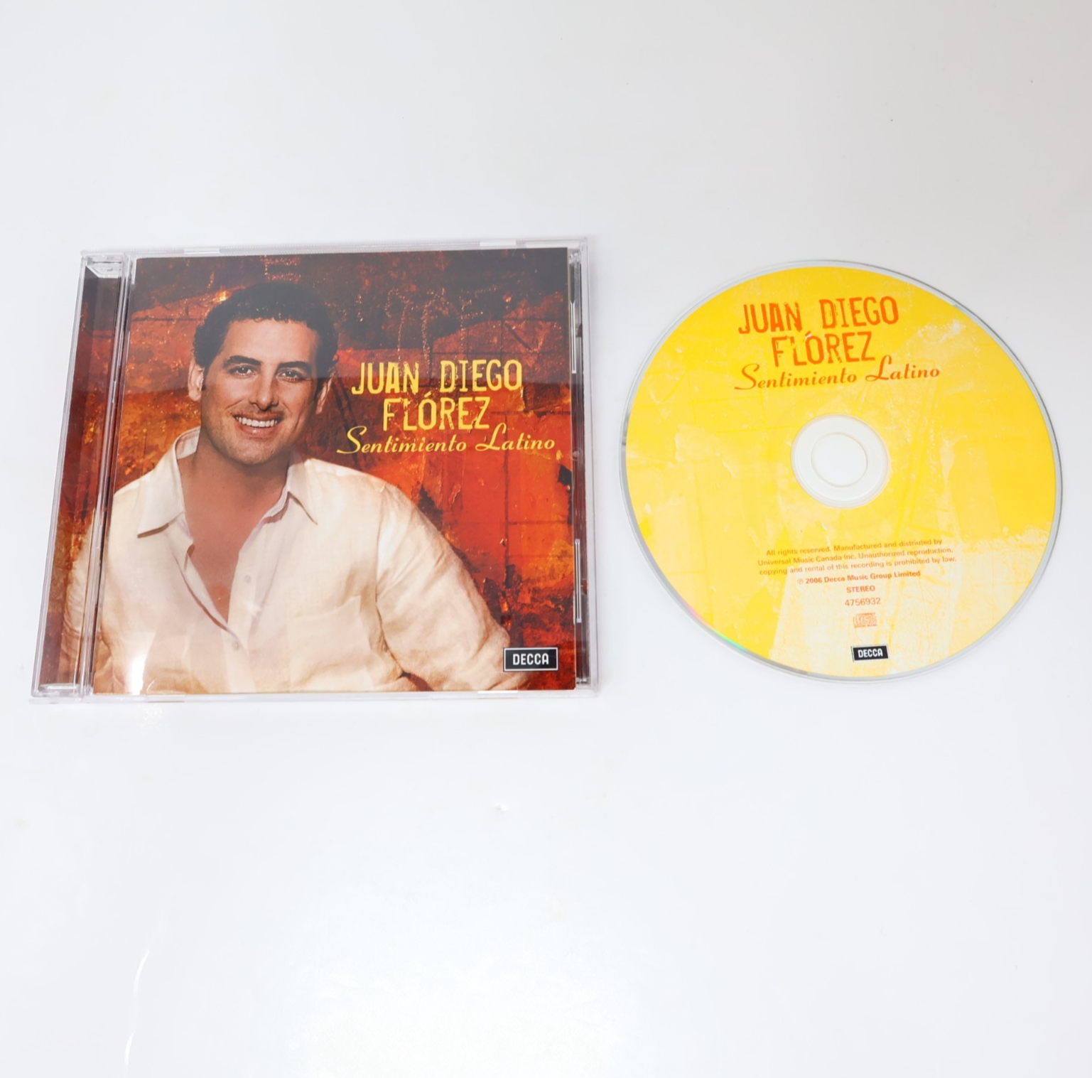 Juan Diego Florez CD Sentimiento Latino Decca Alma Llanera/Ella/Princesita 2006