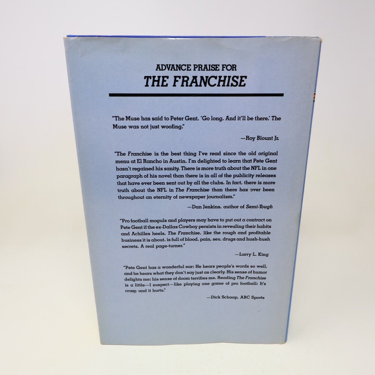 1983 The Franchise Peter Gent Football Sport Novel Villard Books Hardcover 80s