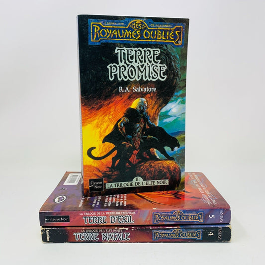 La Trilogie de l'Elfe Noir Royaumes Oubliés #4-6 Série Complète Fleuve Noir Lot