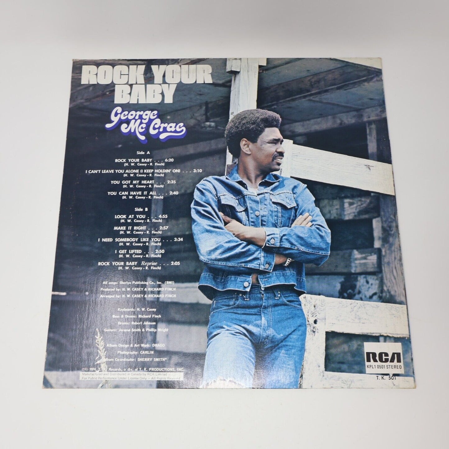George McCrae Rock Your Baby LP Record Vinyl KPL1 0501 Canada RCA Funk Soul 1974