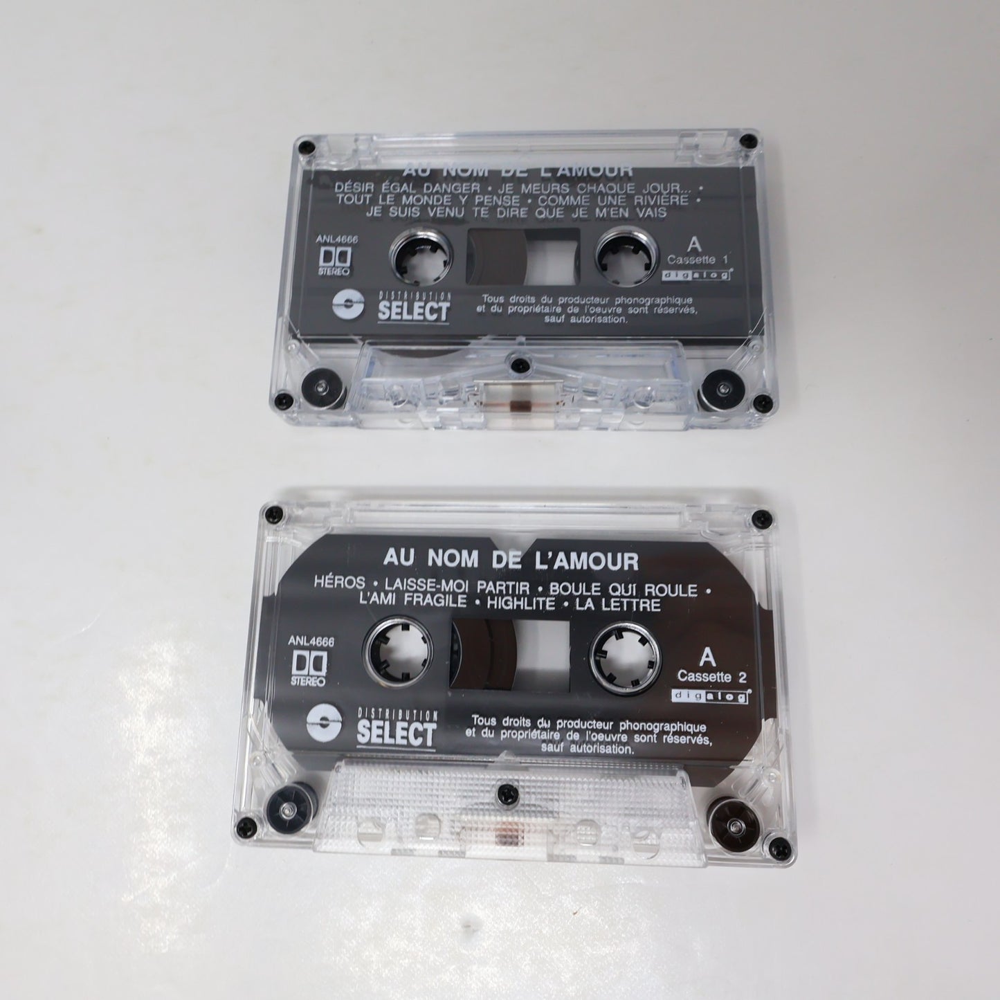 Au Nom De L'amour Cassette Johanne Blouin/Michel Rivard/Julie Masse/Charlebois