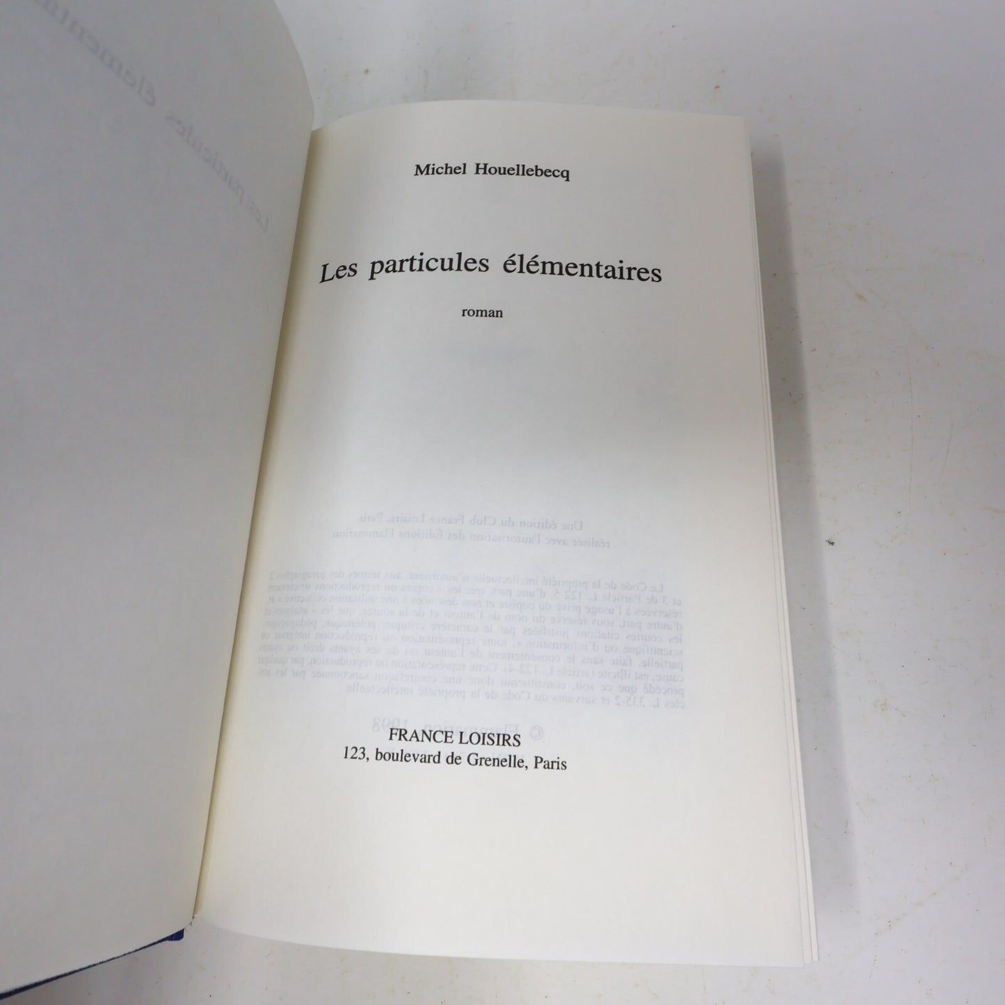 Michel Houellebecq Lot 2 Livres Les Particules Élémentaires/Plateforme Français