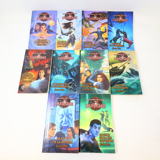 Lot 10 Livres Les Mondes de la Magie du Diadème #1-10 de John Peel Ada Français