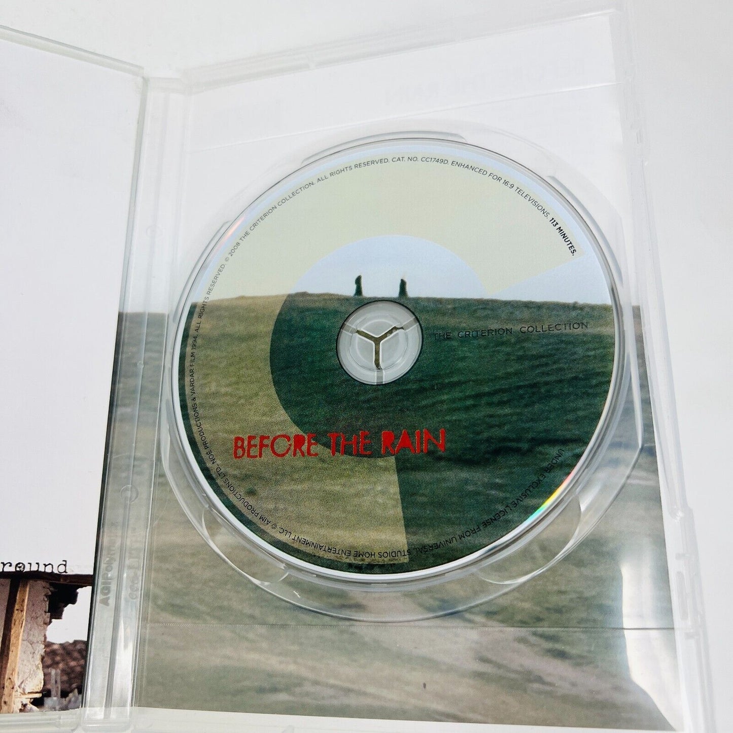 2008 Before the Rain DVD Tested Criterion Collection Film by Milcho Manchevski