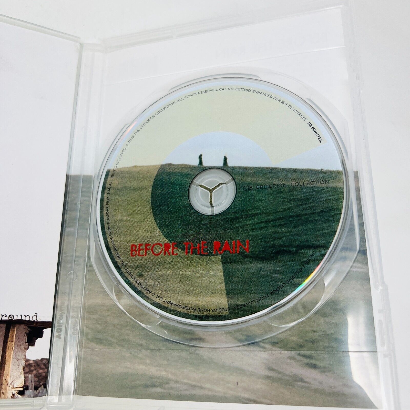 2008 Before the Rain DVD Tested Criterion Collection Film by Milcho Manchevski