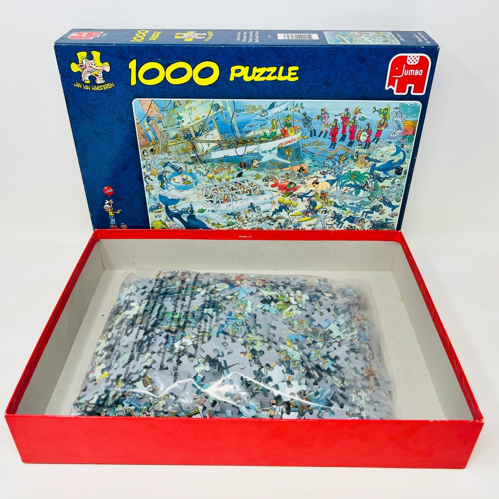 Deep Sea Fun Jumbo 17079 Complete Jigsaw Puzzle by Jan Van Haasteren 1000 Pieces
