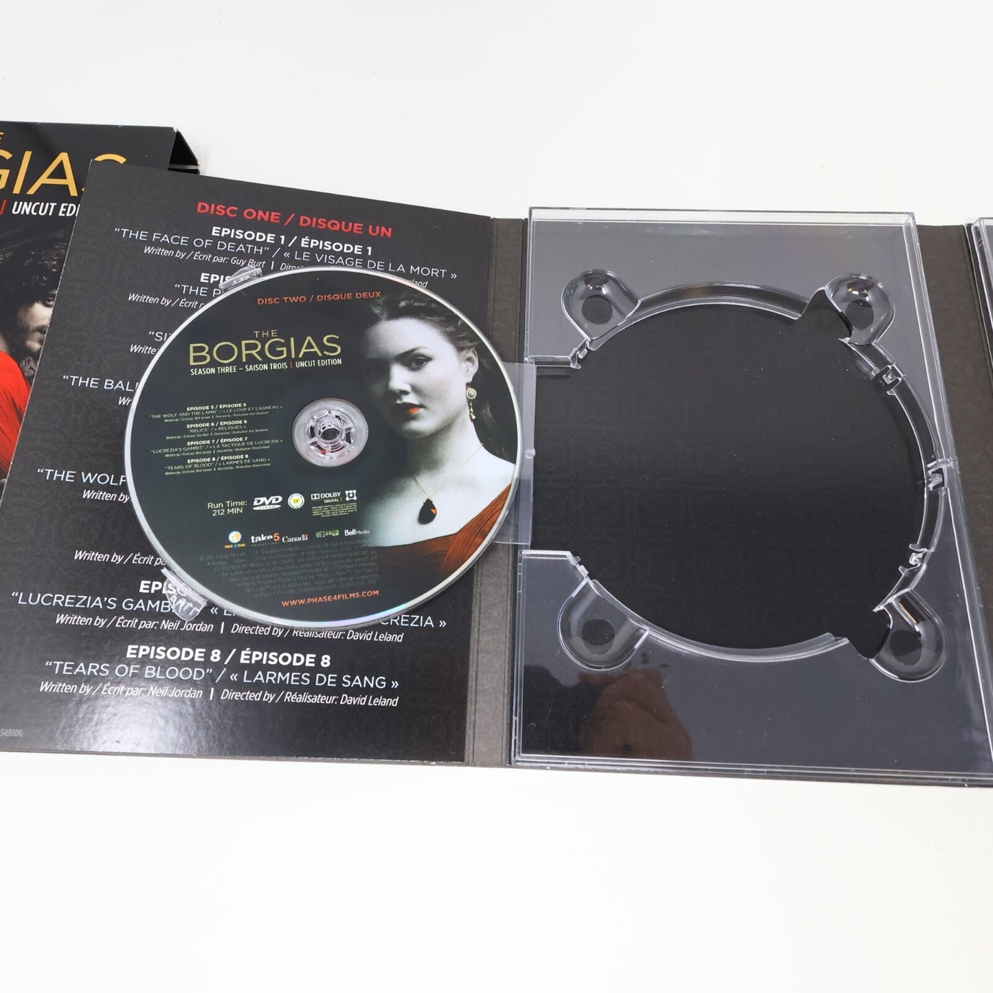 The Borgias Complete Series Uncut Season #1-2-3 DVD Set NTSC English & Français