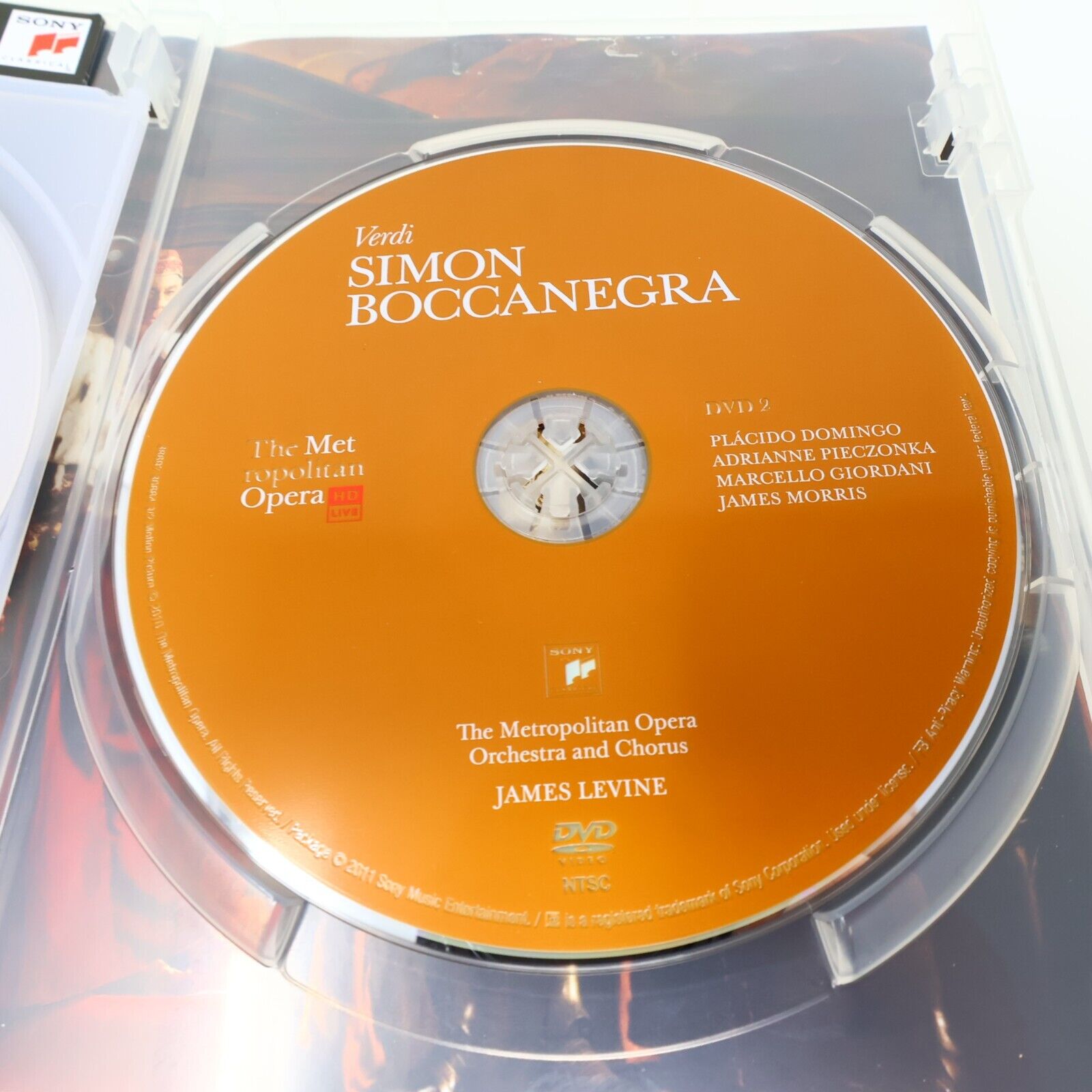 Verdi Simon Boccanegra 2011 DVD NTSC James Levine Placido Domingo James Morris