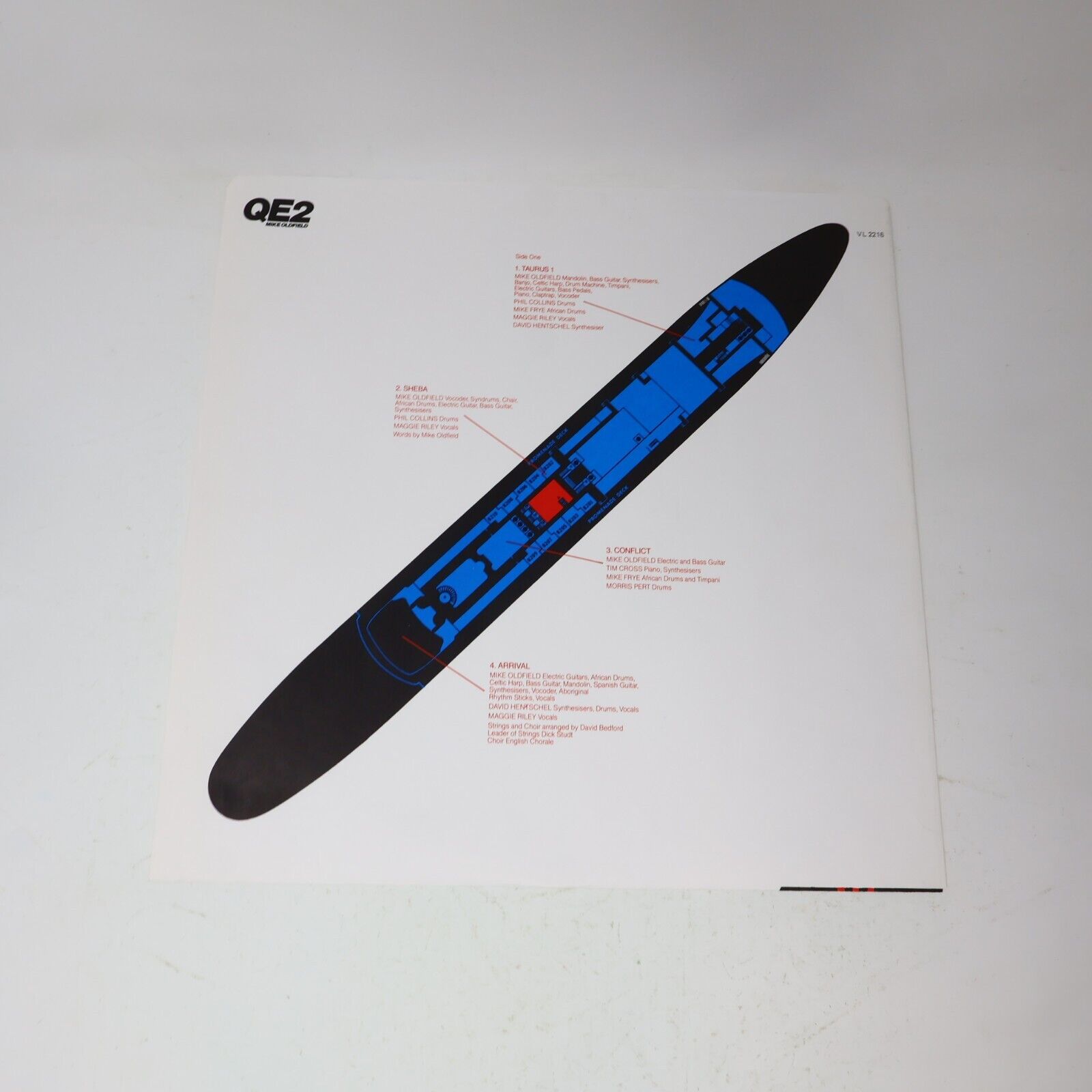 Mike Oldfield QE2LP Record 1980 Canada Virgin VL-2216 Arrival Wonderful Land EX