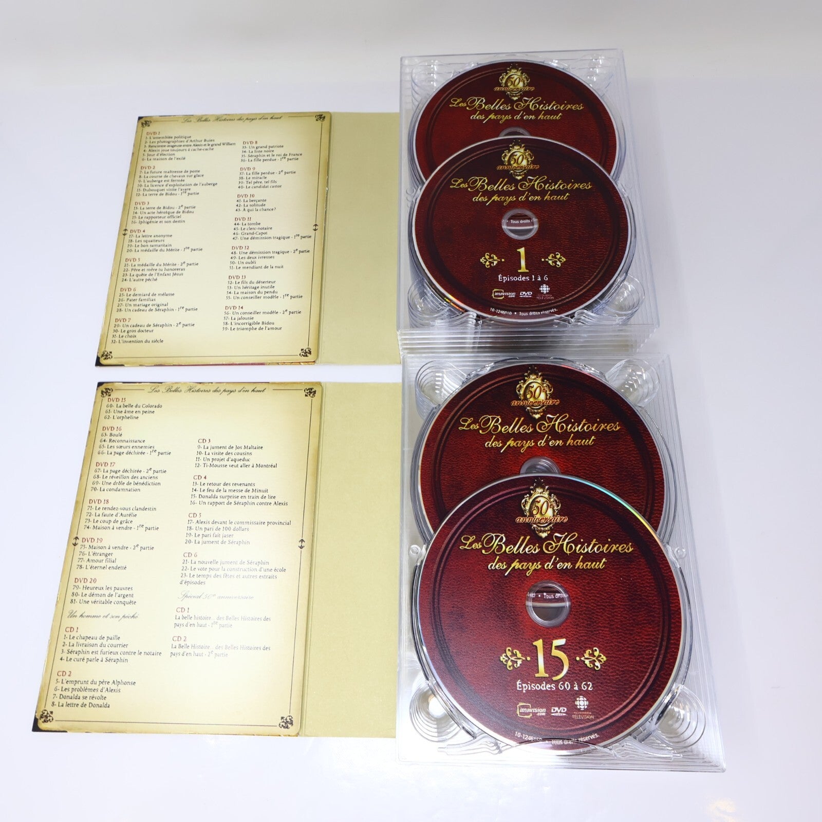 Les Belles Histoires des Pays d'en Haut Coffret 20 DVD/8 CD 4:3 Séraphin/Donalda