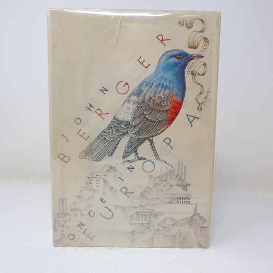 Once in Europa John Berger 1987 HC Litterature 1st Edition Hardcover Book 80s DJ