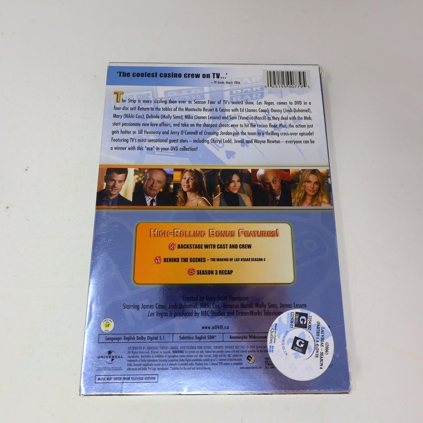 Las Vegas Season Four #4 DVD James Caan Josh Duhamel 2006 NTSC 16:9 Tested