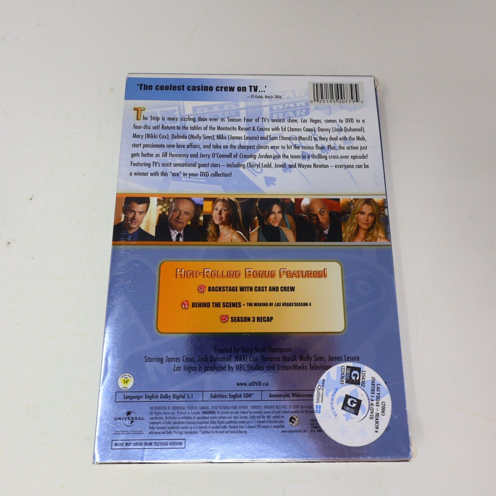 Las Vegas Season Four #4 DVD James Caan Josh Duhamel 2006 NTSC 16:9 Tested