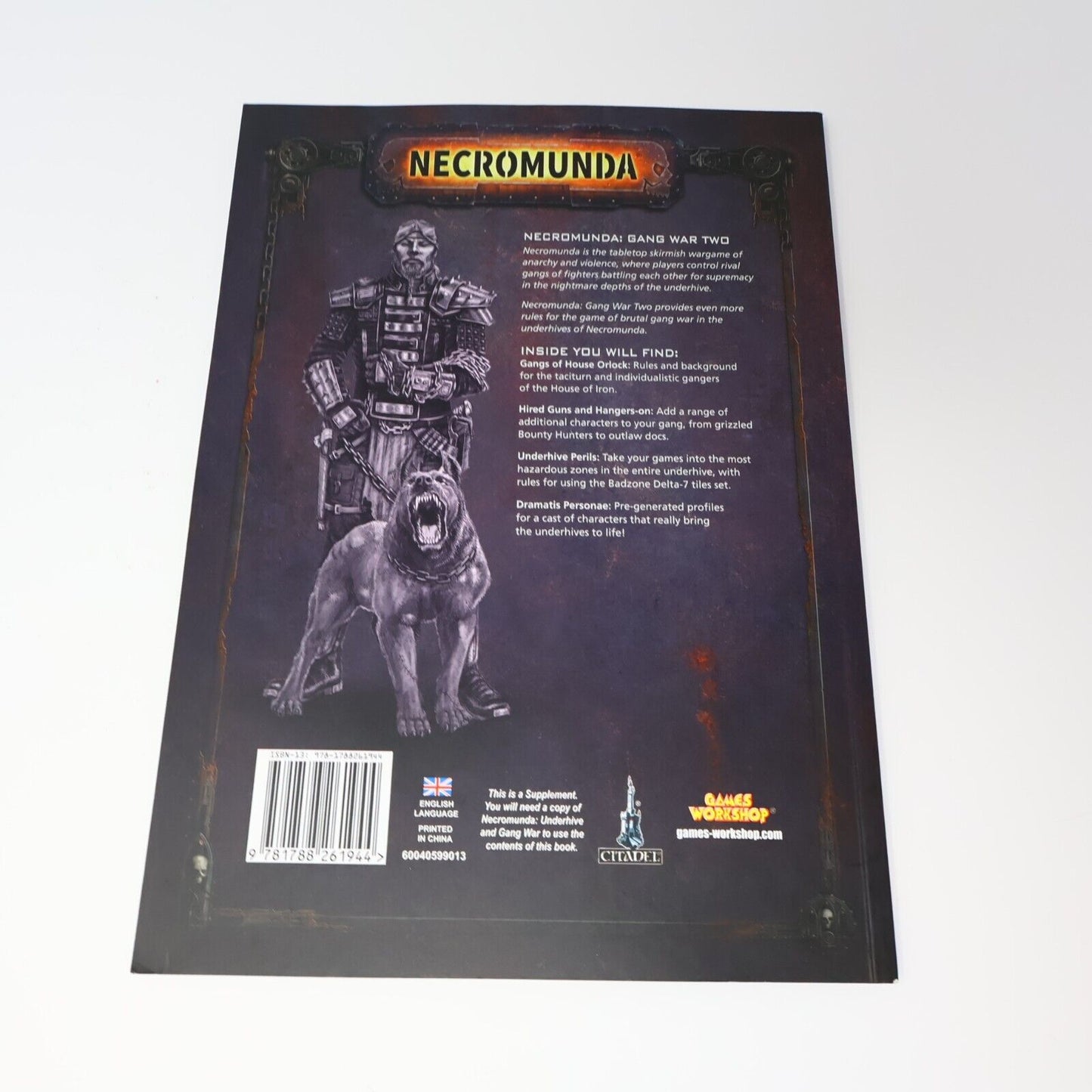2018 Necromunda Gang War #2 Fantasy RPG Gaming Supplement Games Workshop Book PB