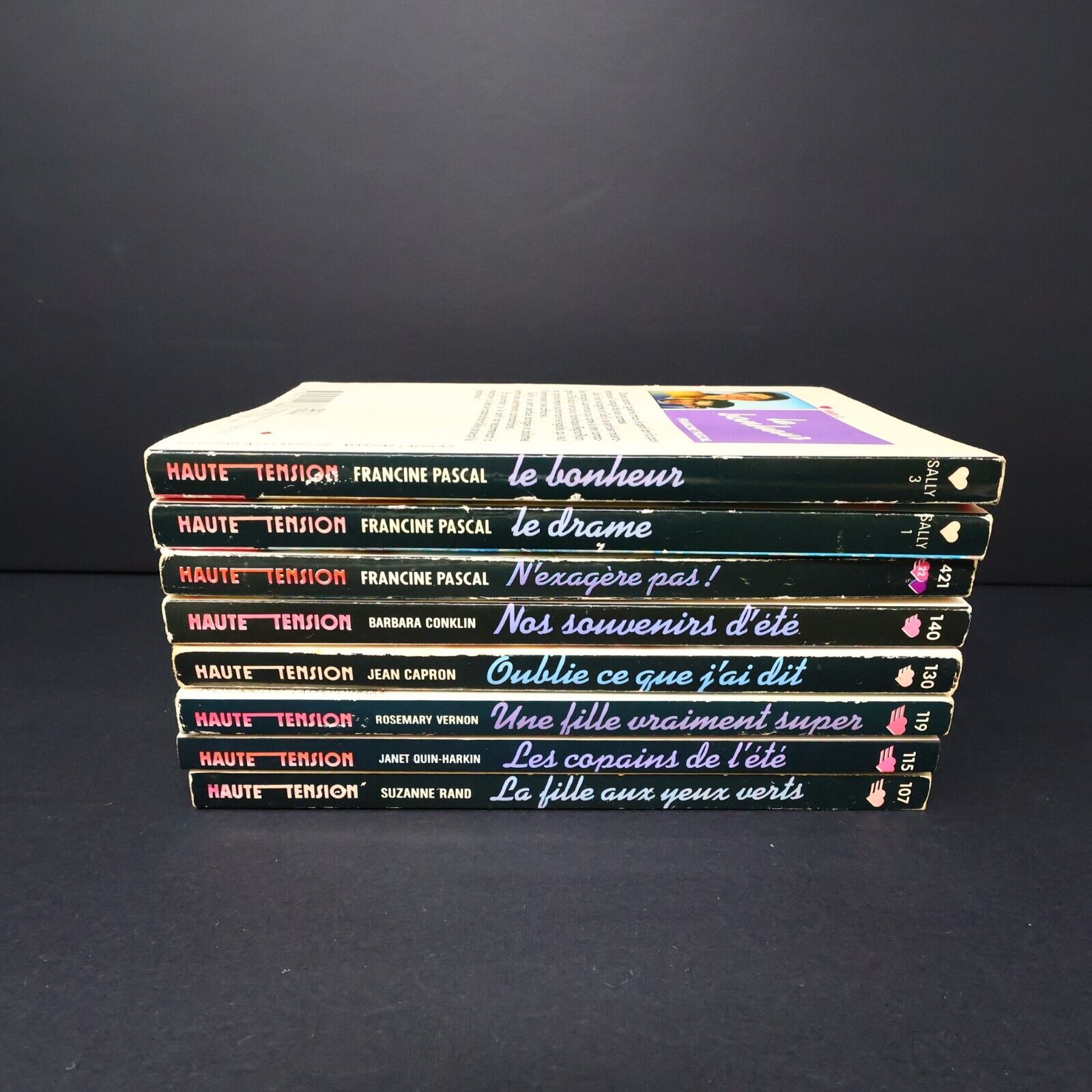 Lot 8 Livres Haute Tension Sweet Dreams Sun Valley Hachette Français Vintage 80s