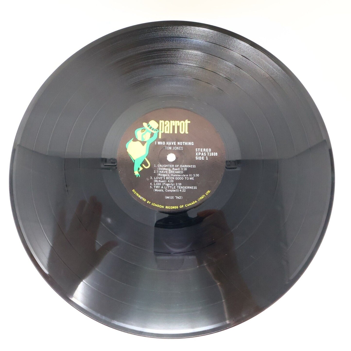Tom Jones I (Who Have Nothing) LP Record Vinyl Parrot XPAS 71039 Canada 1967