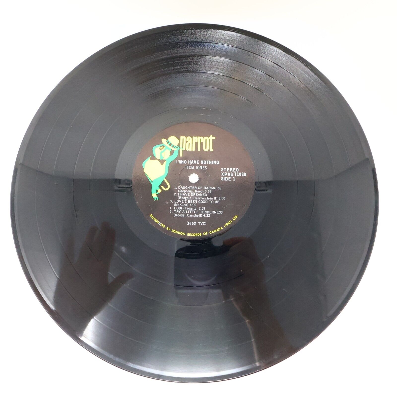Tom Jones I (Who Have Nothing) LP Record Vinyl Parrot XPAS 71039 Canada 1967
