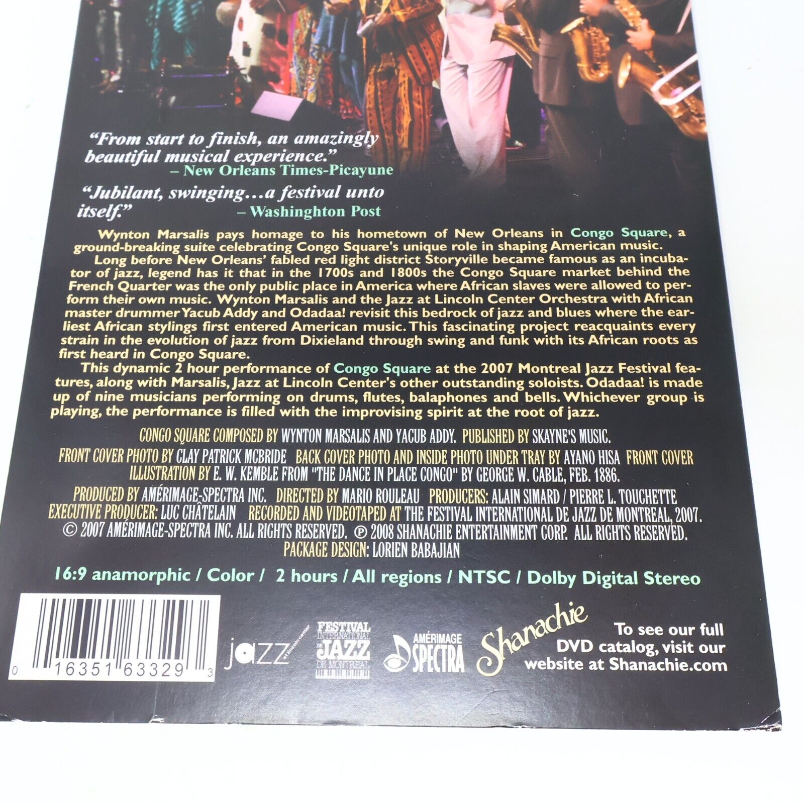 Wynton Marsalis & the Jazz Congo Square DVD Lincoln Center Orchestra Yacub Addy