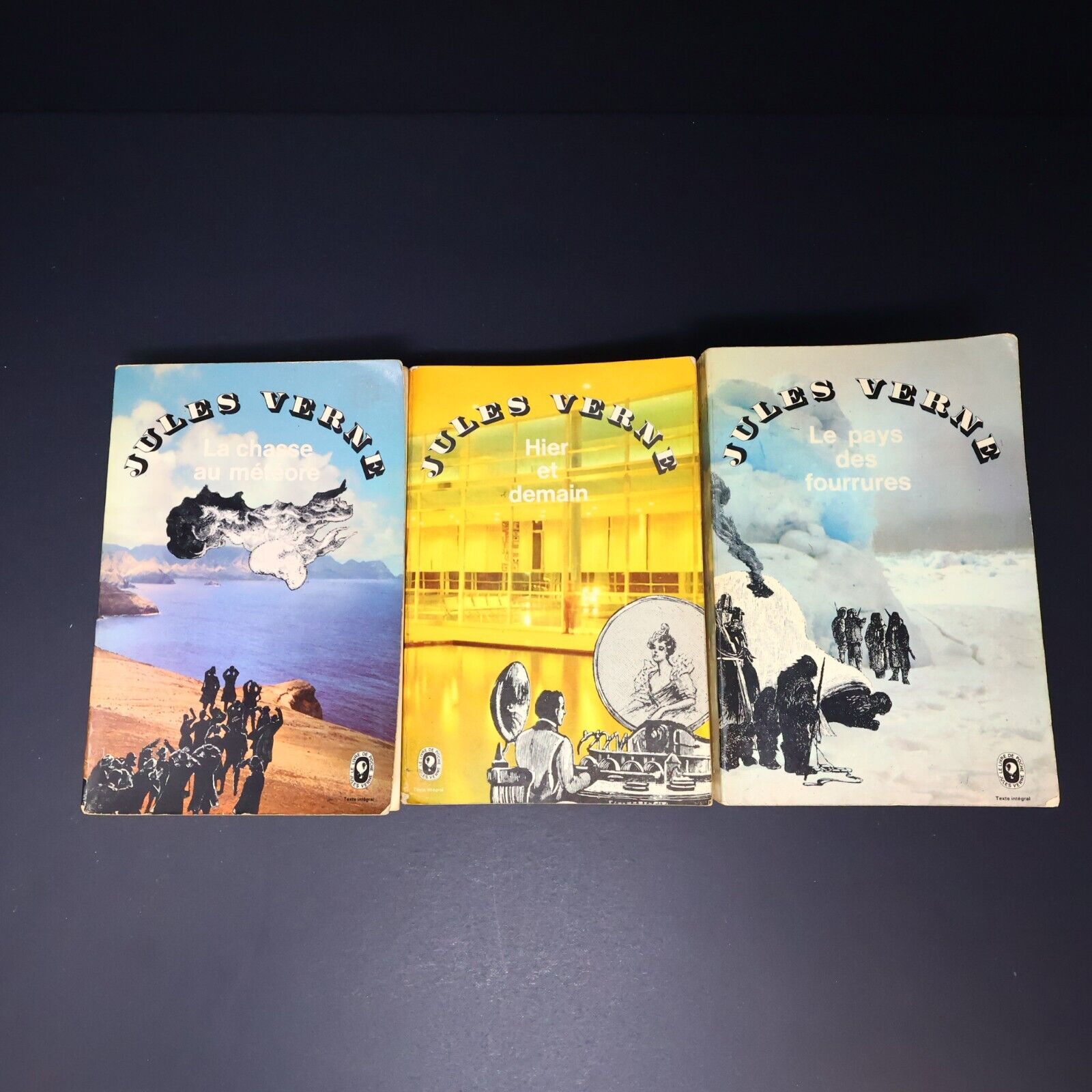 Lot 11 Livres Science-Fiction Vintage 1930-60s de Jules Verne Français French PB
