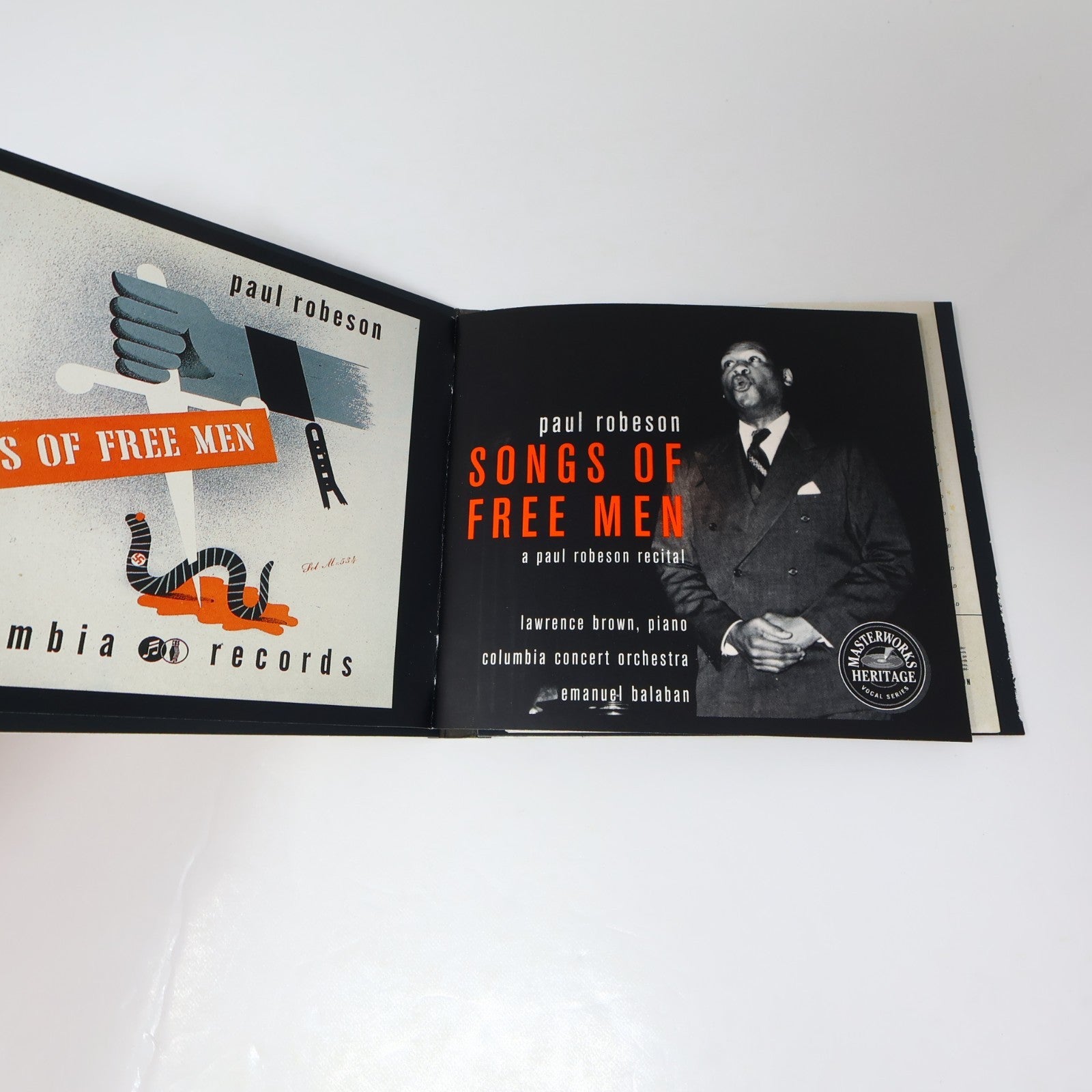 Paul Robeson Songs of Free Men CD Sony Classical MHK 63223 Balm In Gilead