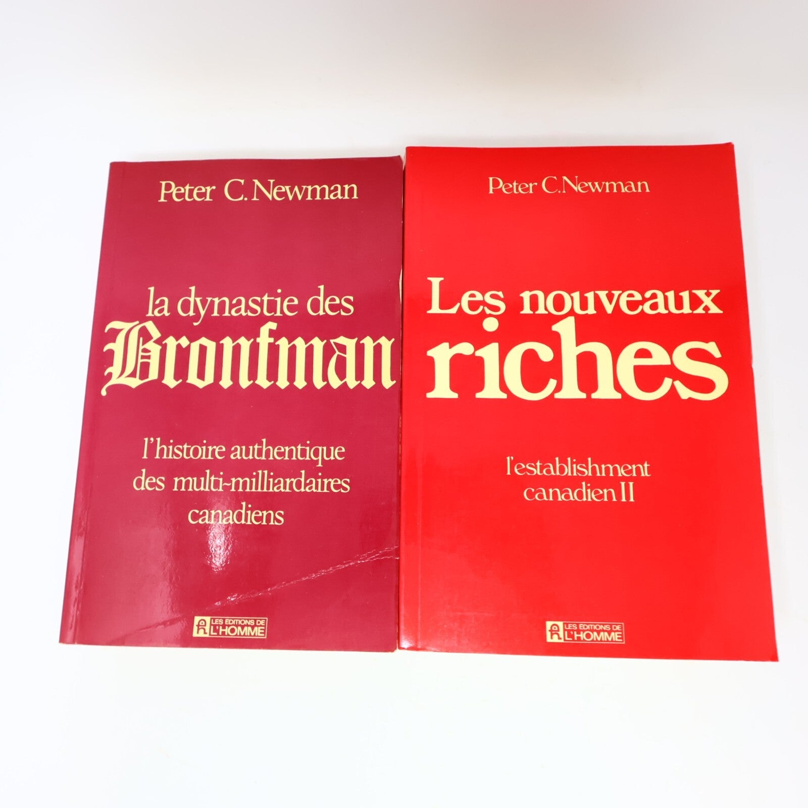 Peter C. Newman La Dynastie des Bronfman L'Establishment Canadien 2 Lot 2 Livres