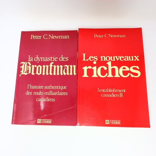 Peter C. Newman La Dynastie des Bronfman L'Establishment Canadien 2 Lot 2 Livres