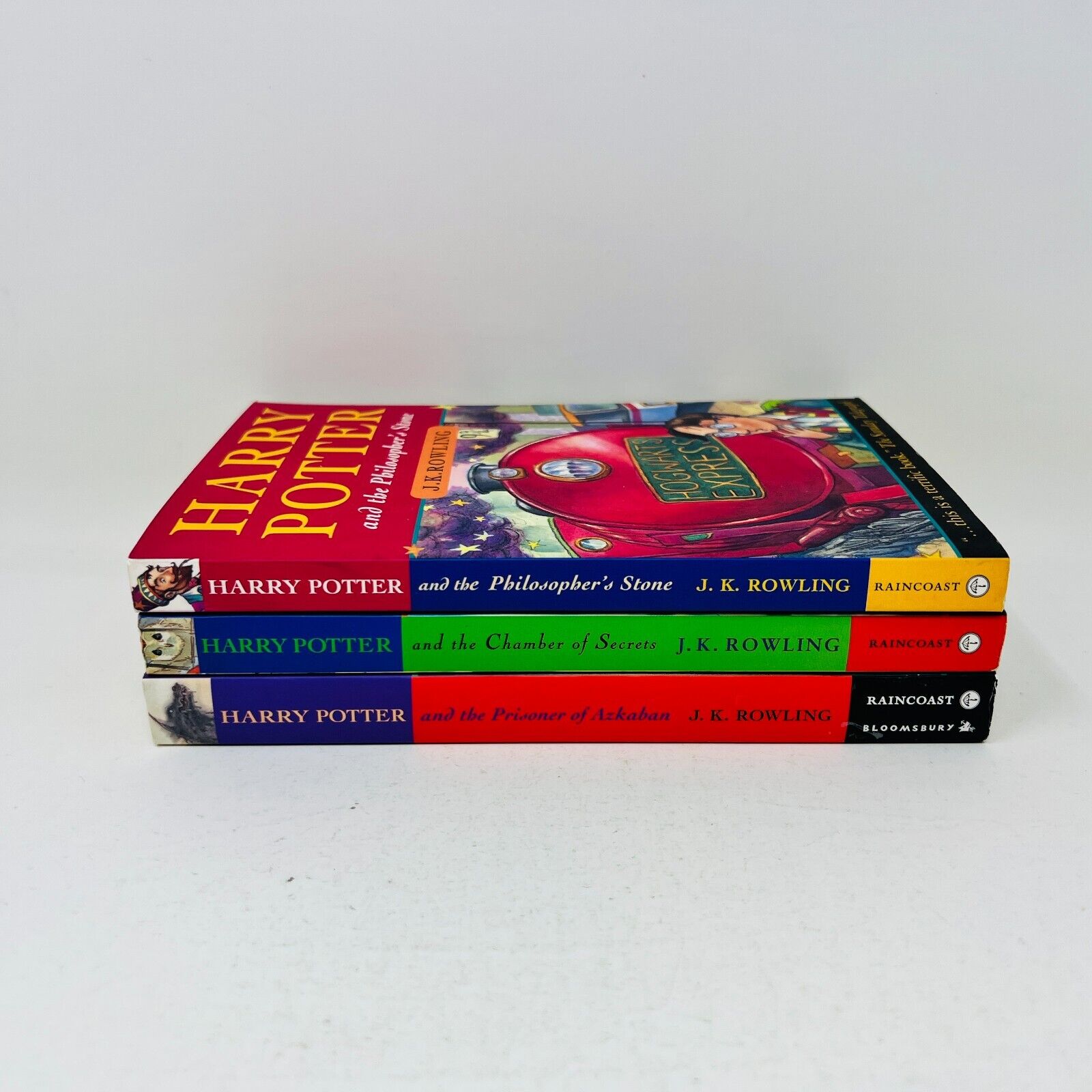 Harry Potter #1-2-3 Lot of Raincoast Paperback Books Rowling Philosopher's Stone
