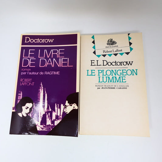 Lot 2 Edgar-Lawrence Doctorow Le Plongeon Lumme Le Livre de Daniel Français 80s