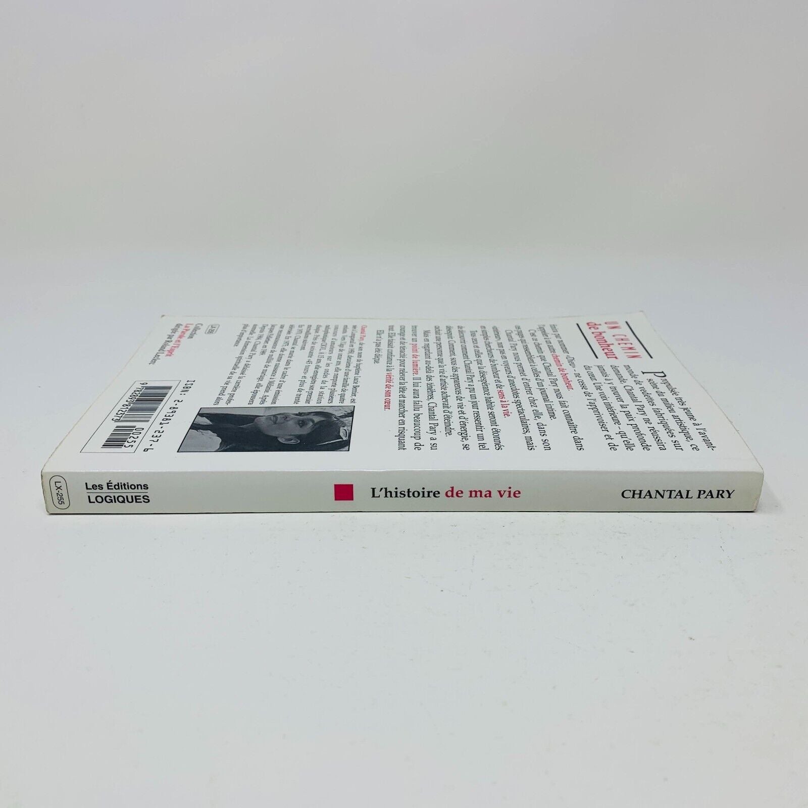 1994 Chantal Pary L'Histoire de ma Vie Livre Signé Éditions Logiques Biographie