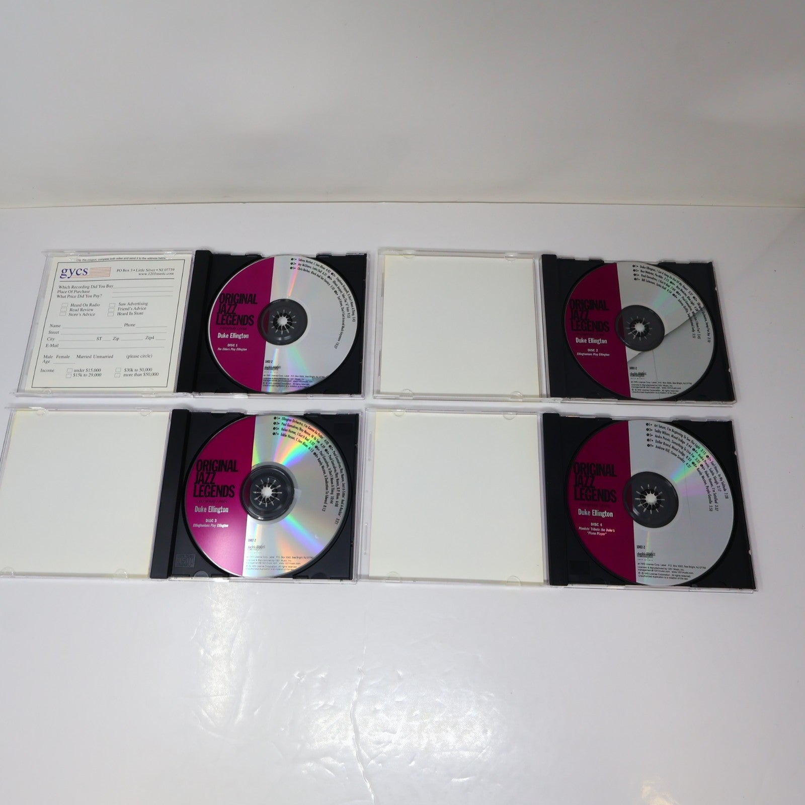 Everybody Loves Duke Ellington Volume 2 Original Jazz Legends 5 CD Set Tested