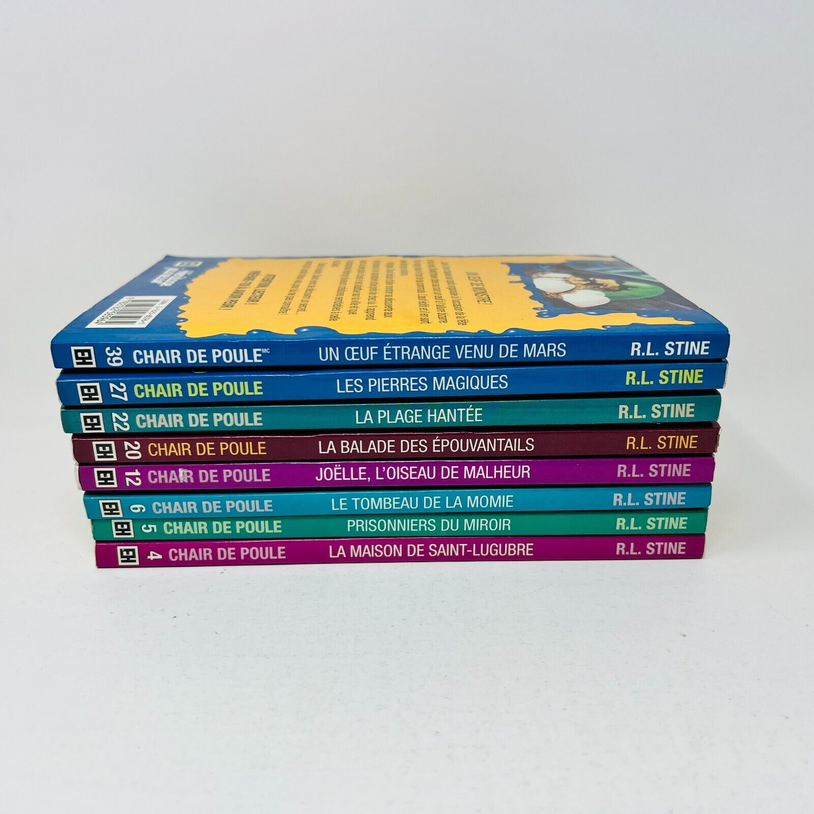 8x Chair de Poule EH Lot French Goosebumps Français R.L. Stine 90s Plage Hantée