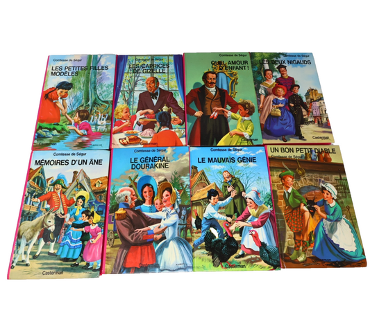 Comtesse de Ségur Lot 8 Livres Casterman Deux Nigauds/Petites Filles Modèles HC