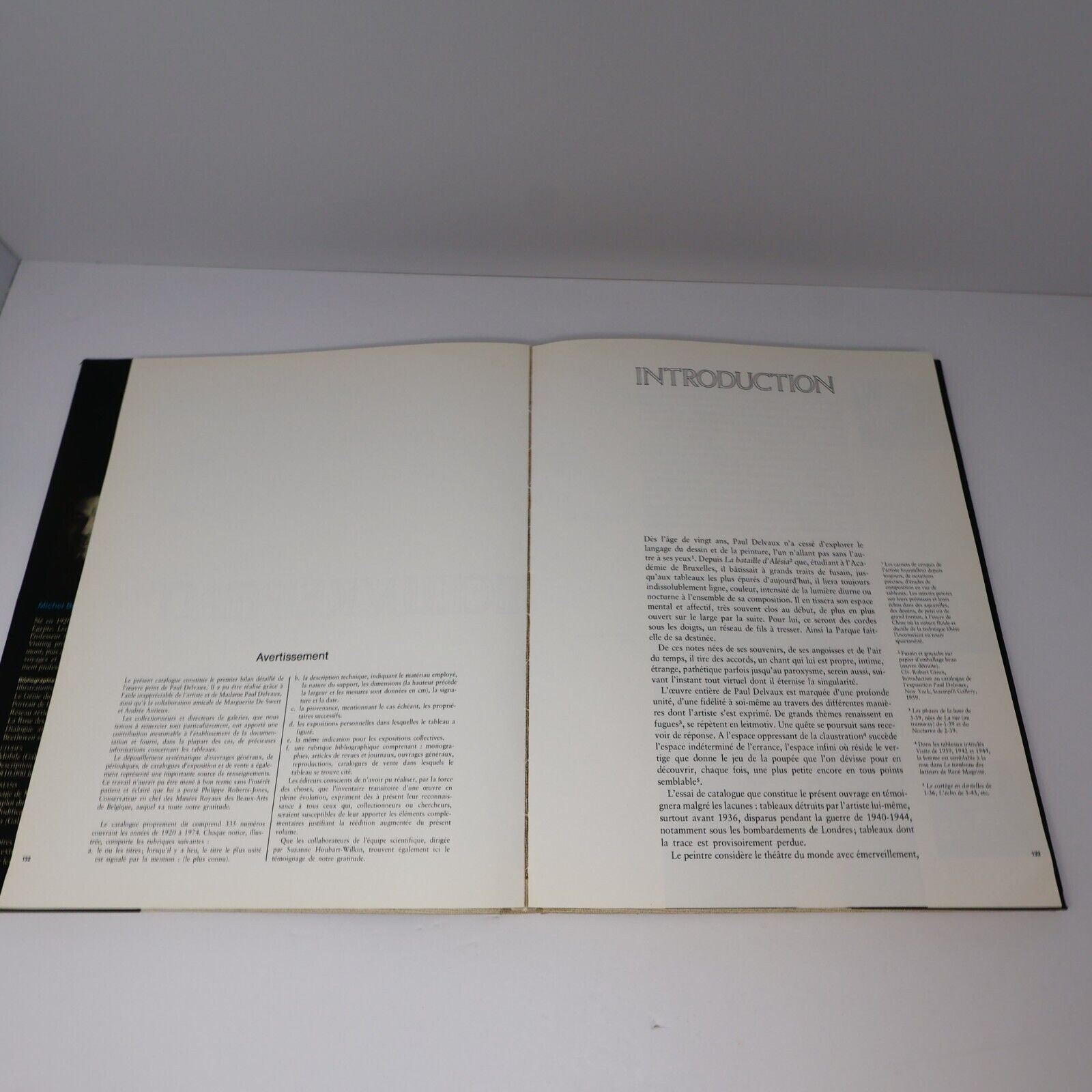1975 Delvaux Catalogue de l'Oeuvre Peint de Michel Butor Hardcover HC Cosmos Art