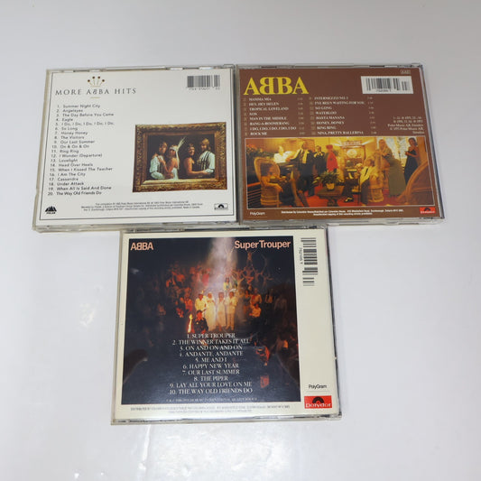 ABBA 3 CD Lot Super Trooper/More Gold/Eponymous Honey Honey/Mamma Mia/SOS