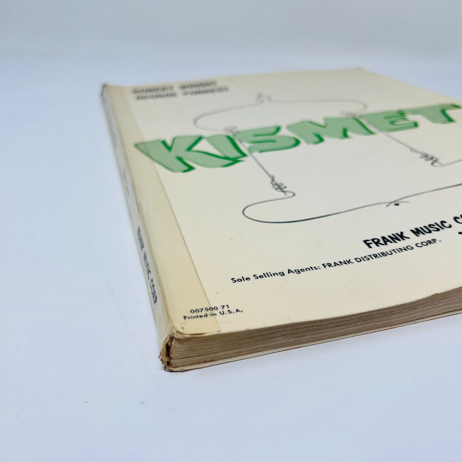 1954 Kismet Vocal Score Robert Wright/George Forrest Frank Music Paperback