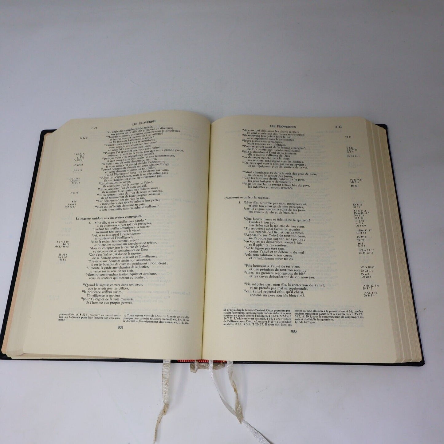 1962 La Sainte Bible Les Éditions du Cerf Religion Français Livre Hardcover HC