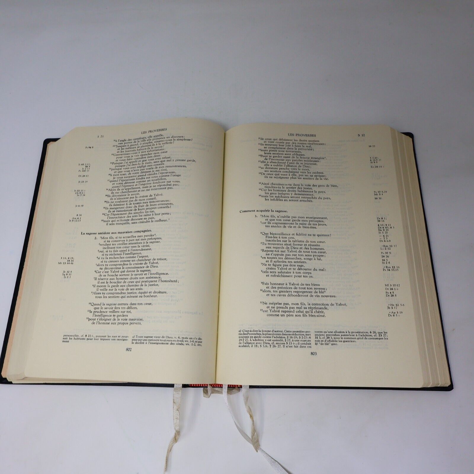 1962 La Sainte Bible Les Éditions du Cerf Religion Français Livre Hardcover HC