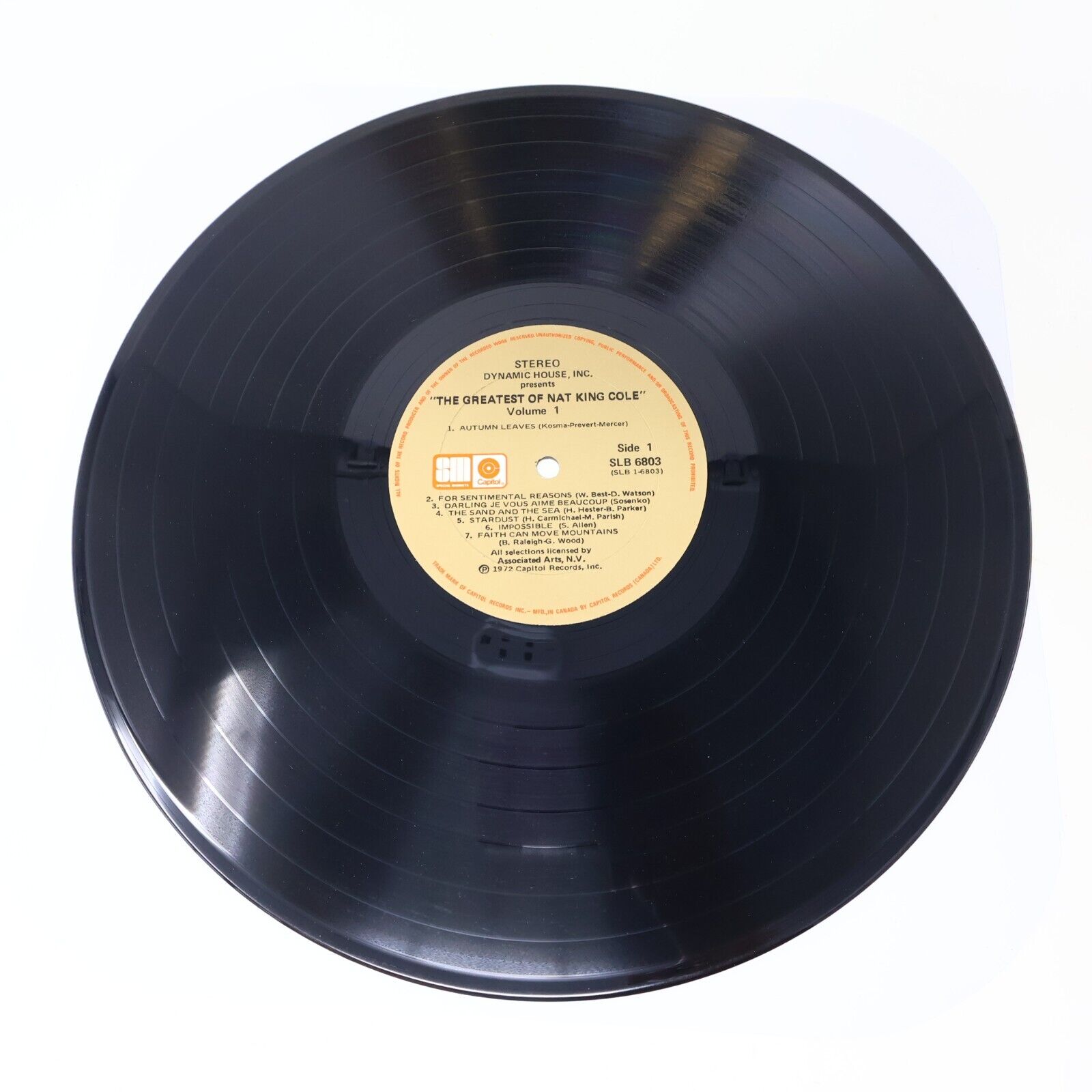 The Greatest of Nat King Cole Vol 1-2 Vinyl Record 2x LP SLB 6803 Unforgettable