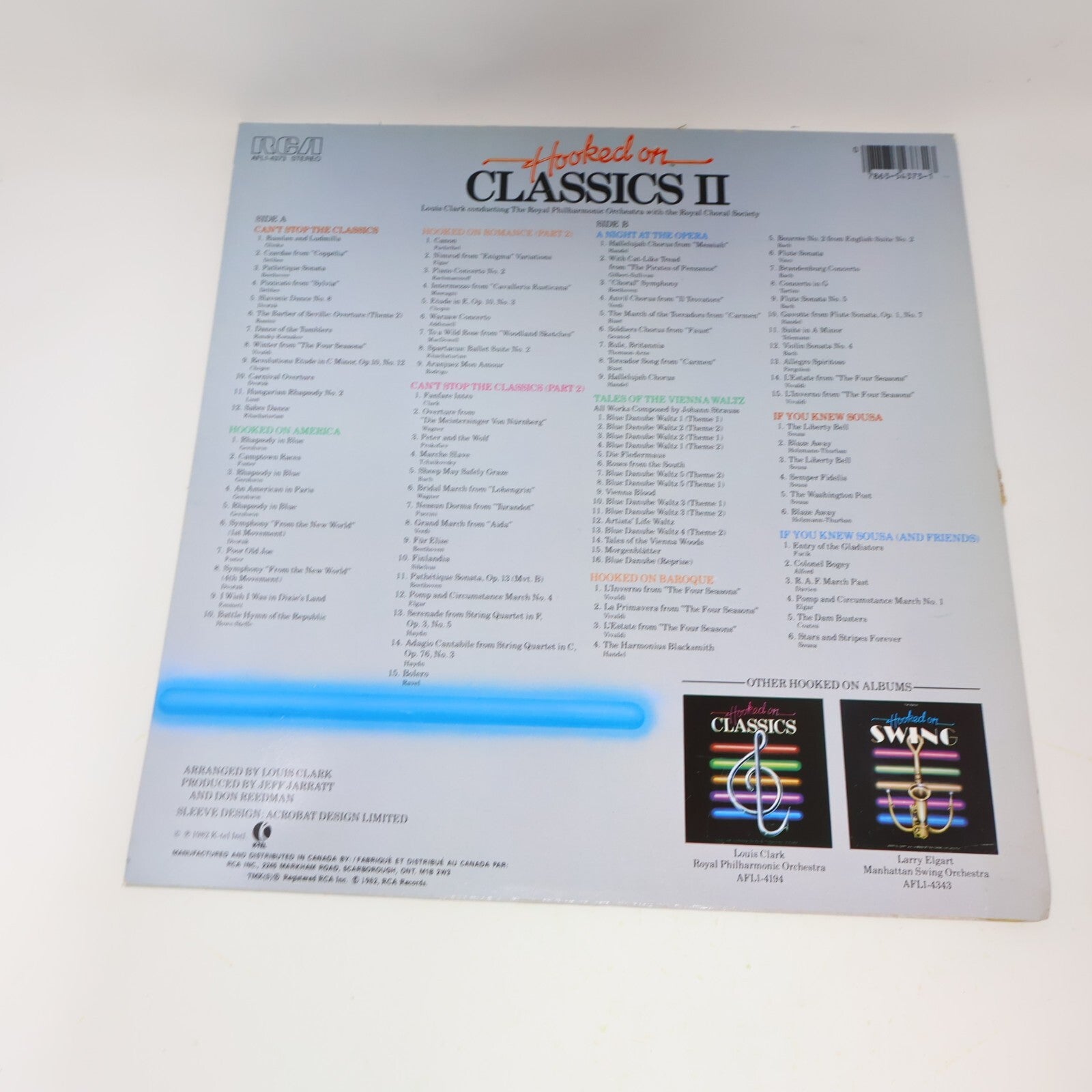 Hooked on Classics 1-2 Lot Louis Clark Royal Philharmonic Orchestra Record Vinyl