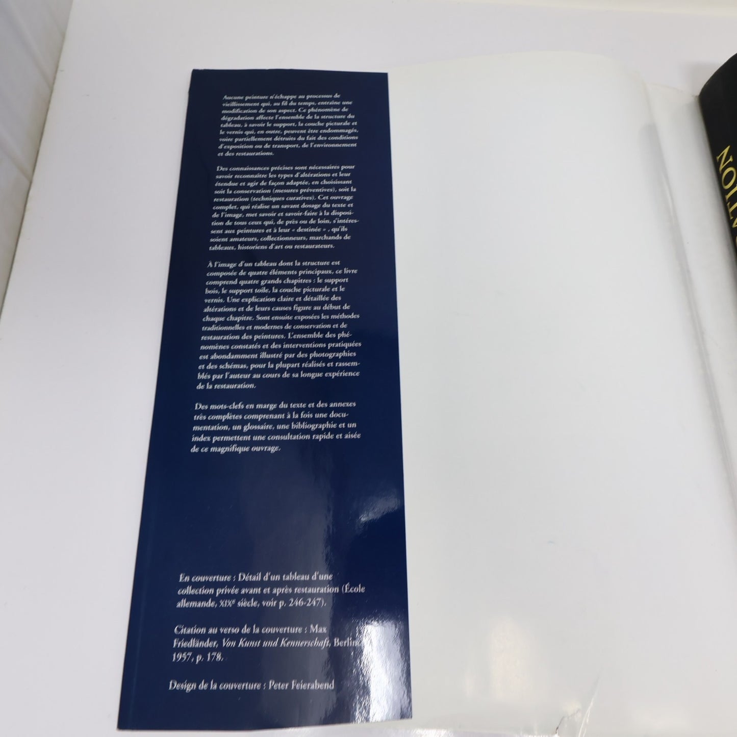 Manuel de Restauration des Tableaux Knut Nicolaus Konemann 1999 HC DJ Français