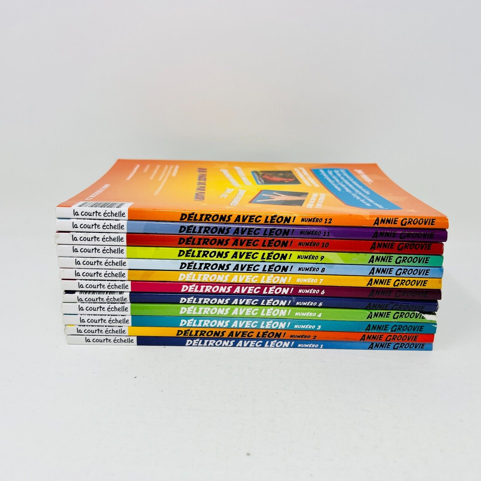 12x Délirons avec Léon Lot de Livres #1-12 de Annie Groovie La Courte Échelle