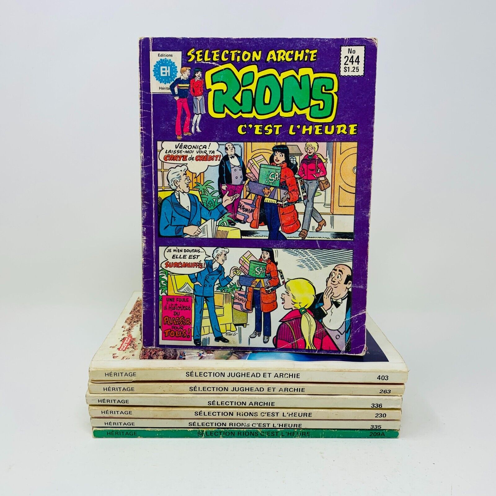 7x Sélection Archie Rions c'est l'Heure Jughead French Français EH Comic Lot 80s