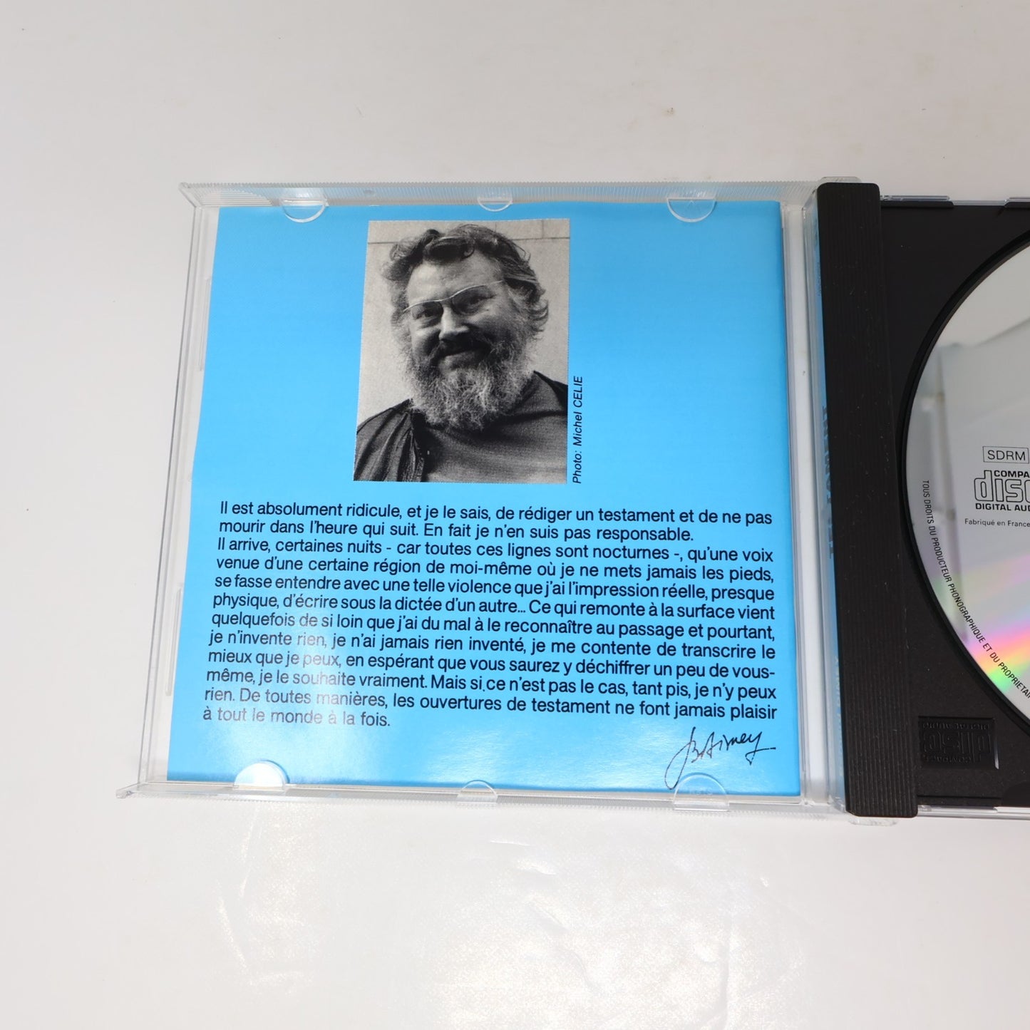 Bernard Dimey Intégrale Testament CD Parce que je t'aime/Les Trains/Je Viendrai